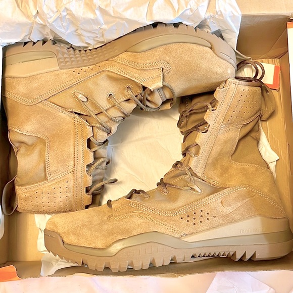 Size 13 Mens- Nike SFB Brown Mesh/ Suede Jungle Combat Boots Coyote - Picture 4 of 8